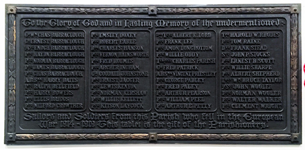 St Michaels war memorial